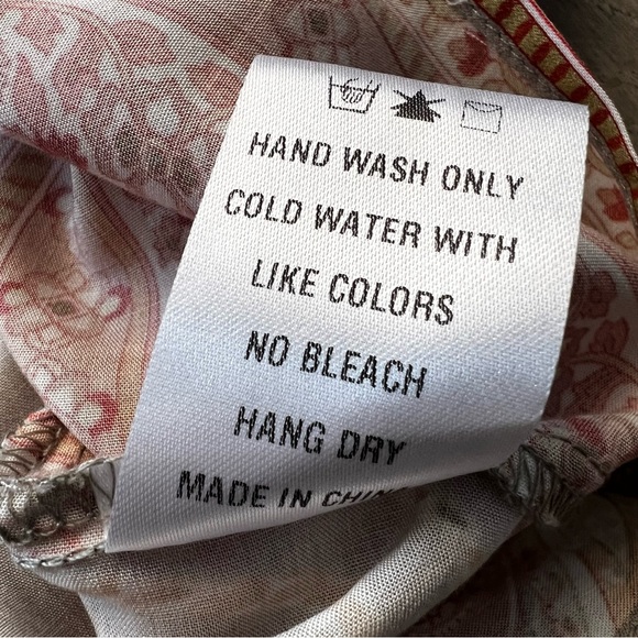 Vici Paisley Sage Mini Dress Large - Picture 11 of 12